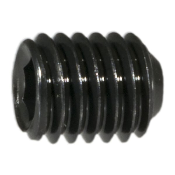 Midwest Fastener 5mm-0.8 x 6mm Plain Class 14.9 Steel Coarse Thread Cup Point Hex Socket Headless Set Screws 10PK 62506 - main